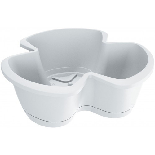 PROSPERPLAST RESPANA TRIO virágcserép, 3 x 4,8L, fehér DRET350S-S449