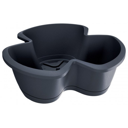 PROSPERPLAST RESPANA TRIO virágcserép, 3 x 15L, antracit DRET470S-S433