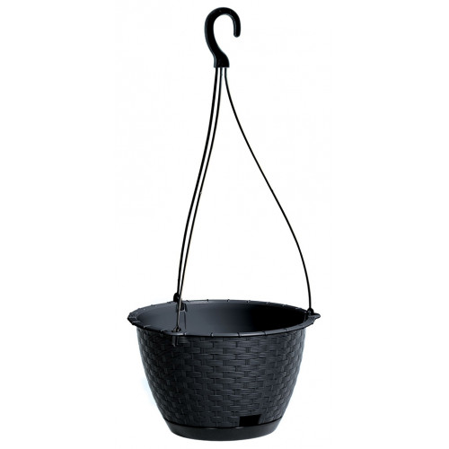 PROSPERPLAST RATOLLA ROUND W függő virágcserép, 3,4L, antracit DRLW215-S433 PROSPERPLAST RATOLLA ROUND W függő virágcserép, 3,4L, antracit DRLW215-S433