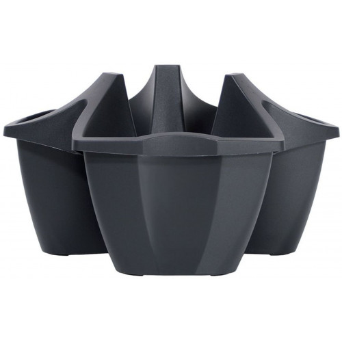 PROSPERPLAST CROWN balkonláda, 16L, antracit DCRO480-S433