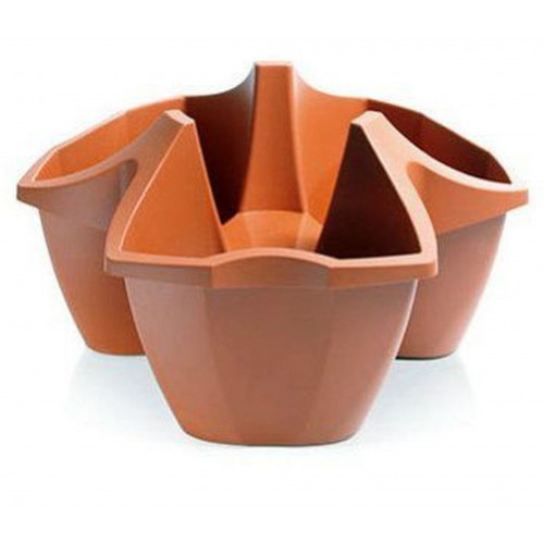 PROSPERPLAST CROWN balkonláda, 16L, terrakotta DCRO480-R624 PROSPERPLAST CROWN balkonláda, 16L, terrakotta DCRO480-R624