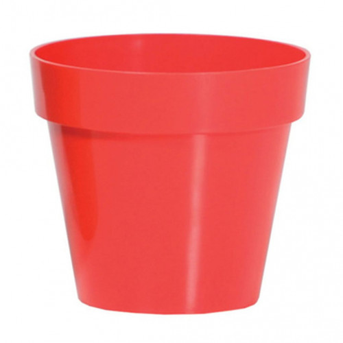 PROSPERPLAST CUBE SHINE virágcserép, 1,2L, korall DCUB140S-1788C