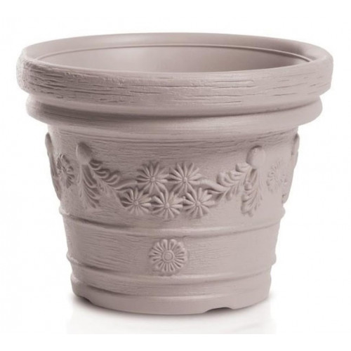 PROSPERPLAST Decora virágcserép 15L, mokka DBDE35-7529U