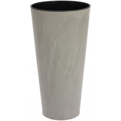 PROSPERPLAST TUBUS SLIM BETON virágcserép, 9/15,5L, szürke DTUS250B-422U