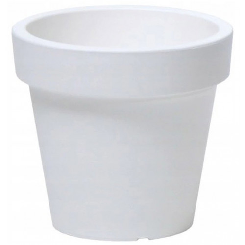 PROSPERPLAST LEXO ROUND virágcserép, 212L, fehér DLR800-S449
