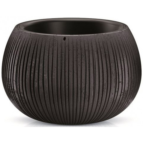 PROSPERPLAST BETON BOWL műanyag virágcserép, 48 cm, fekete DKB480-B411