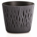 PROSPERPLAST SANDY ROUND virágcserép, 7,9L, antracit DSR260-S433