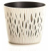 PROSPERPLAST SANDY ROUND virágcserép, 7,9L, krém DSR260-CY728