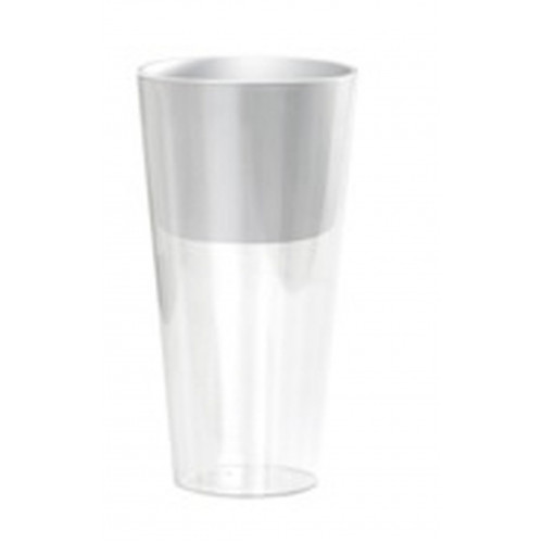 PROSPERPLAST TUBUS SLIM PW virágcserép, 9/15,5L, átlátszó/fehér DTUS250PW-S449 PROSPERPLAST TUBUS SLIM PW virágcserép, 9/15,5L, átlátszó/fehér DTUS250PW-S449