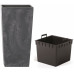 PROSPERPLAST URBI SQUARE BETON EFFECT virágcserép, 8/16,3L, antracit DURS225E-S433