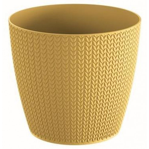 PROSPERPLAST WHEATY virágcserép, 1L, mustár DWH130-117U