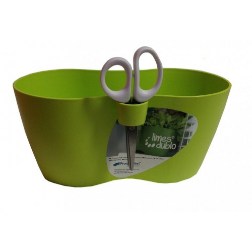 Prosperplast LIMES DUBLO virágcserép 2,5l, 25x12x12cm, zöld DLD250 Prosperplast LIMES DUBLO virágcserép 2,5l, 25x12x12cm, zöld DLD250