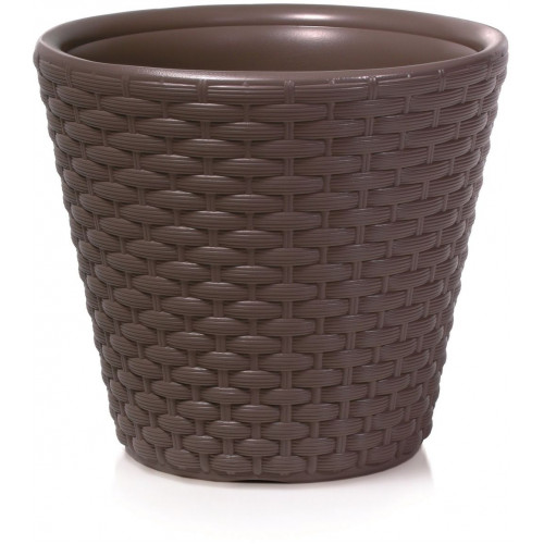 Prosperplast RATO Rattan kaspó 29,8x27,8cm umbra DBR300 Prosperplast RATO Rattan kaspó 29,8x27,8cm umbra DBR300