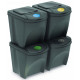 Prosperplast SORTIBOX kosár hulladék szegregálásához 4x25l, szürkés IKWB25S4