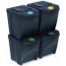 Prosperplast SORTIBOX kosár hulladék szegregálásához 4x25l, antracit IKWB25S4