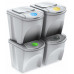 Prosperplast SORTIBOX kosár hulladék szegregálásához 4x25l, fehér IKWB25S4