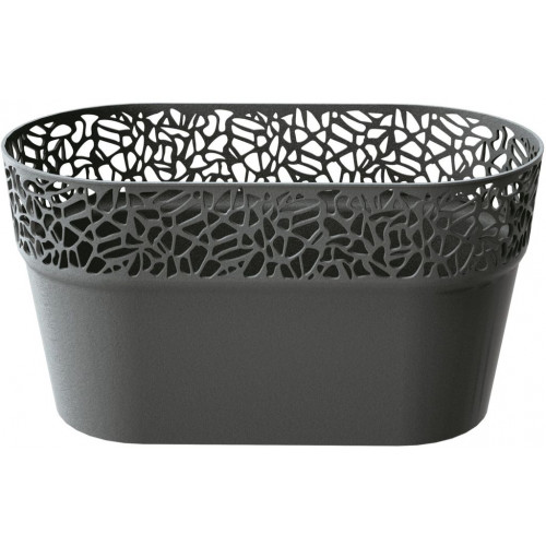 Prosperplast NATURO csipkézett virágláda, 27,5 cm grafit DNAT275 Prosperplast NATURO csipkézett virágláda, 27,5 cm grafit DNAT275