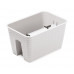 PROSPERPLAST RATOLLA RAILING SQUARE virágcserép, 13L, fehér DRLB400-S449