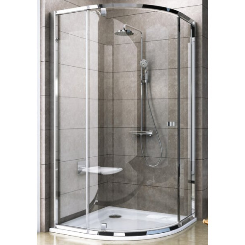VÉGKIÁRUSÍTÁS RAVAK Pivot PSKK3-100 3 részes negyedköríves kifelényíló zuhanykabin,fehér/króm 376AA100Z1