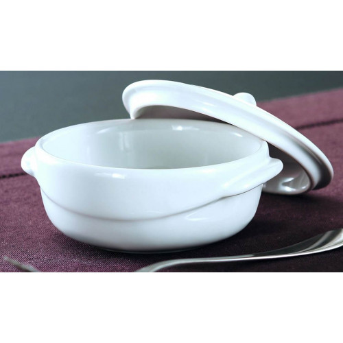 PYREX White Mini kerámia sütőedény fedővel, 10 x 10 cm C316A01/5046