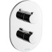 VÉGKIÁRUSÍTÁS RAVAK CR 063.00 Chrome termosztátos, falba süllyesztett csaptelep, váltóval X070094