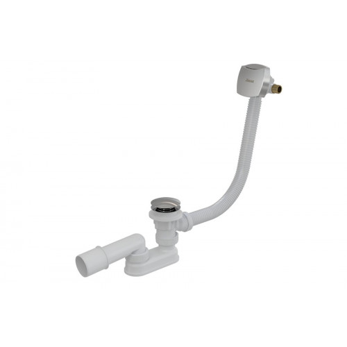 VÉGKIÁRUSÍTÁS RAVAK Click Clack-os le- és túlfolyószett, kádfeltöltő, szögletes, 800 mm, króm X01505