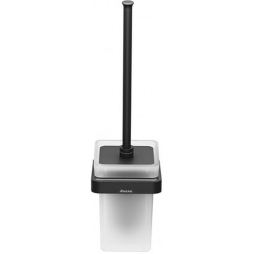 VÉGKIÁRUSÍTÁS RAVAK 10° TD 410.20 Free Black fali WC kefe és tartó X07P566