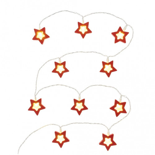 RETLUX RXL 285 karácsonyi fa csillag fényfüzér, piros, meleg fehér, 10 LED 50002921