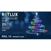 RETLUX RXL 13 karácsonyi fényfüzér, színes, 60 LED 50001452