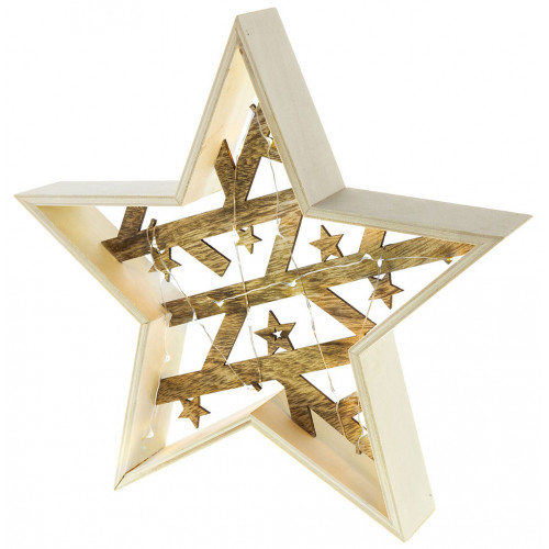 RETLUX RXL 312 karácsonyi fa csillag dekoráció, meleg fehér, 20 LED 50003797