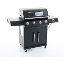 Riwall PRO RGG 41 EXL Prémium gázüzemű grillsütő, 17 kW, 4 + 1 gázégővel GB01A2401115B