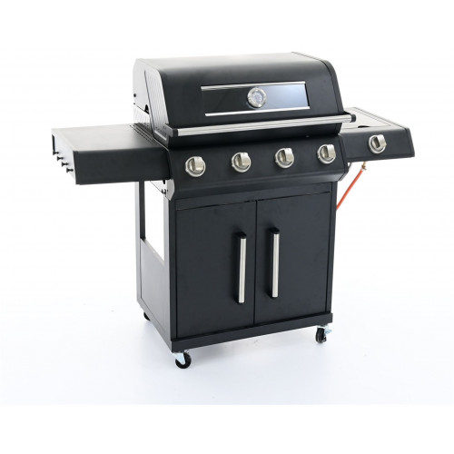 Riwall PRO RGG 41 EXL Prémium gázüzemű grillsütő, 17 kW, 4 + 1 gázégővel GB01A2401115B