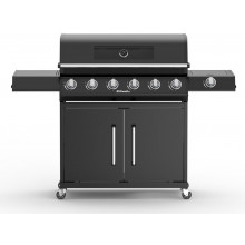 Riwall PRO RGG 61 EXL Prémium gázüzemű grillsütő, 24 kW, 6 + 1 gázégővel GB01A2401116B