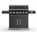 Riwall PRO RGG 61 EX prémium gázüzemű grillsütő 24 kW, 6+1 gázégővel GB01A2401116B