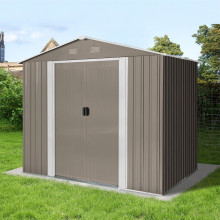 Riwall RMSA 6x8 Brown Fém kerti ház 2,4 x 1,7 m SD-X0608-H170C-B