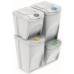 Prosperplast SORTIBOX kosár hulladék szegregálásához, 2x25l, 2x35l, fehér IKWBMS4