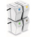 Prosperplast SORTIBOX II kosár hulladék szegregálásához 4x25l, fehér ISWB25S4