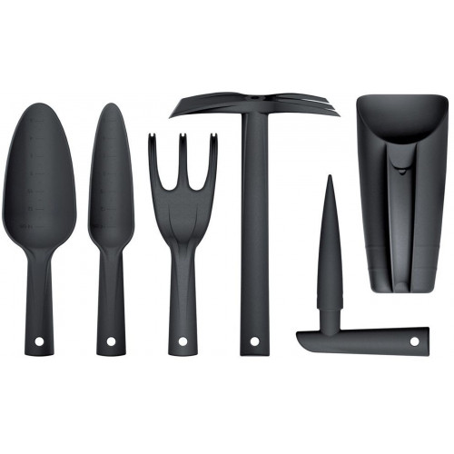 Prosperplast RESPANA GARDENING TOOLS SET Mini kerti szerszámkészlet, 6db. antracit INWN01