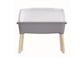 Prosperplast RESPANA PLANTER WOOD HIGH Set 77x38x79,5cm, szürke ISEW780H