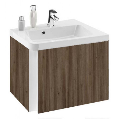 VÉGKIÁRUSÍTÁS RAVAK SD 10° 550 mosdó alatti szekrény sarok kivitel, jobbos, fényes sötét dió részletes i