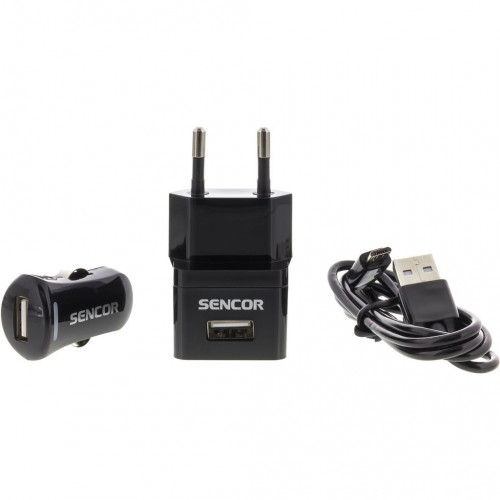 SENCOR KIT SCO 515-000BK USB készlet M / WALL / CAR 30014835 SENCOR KIT SCO 515-000BK USB készlet M / WALL / CAR 30014835