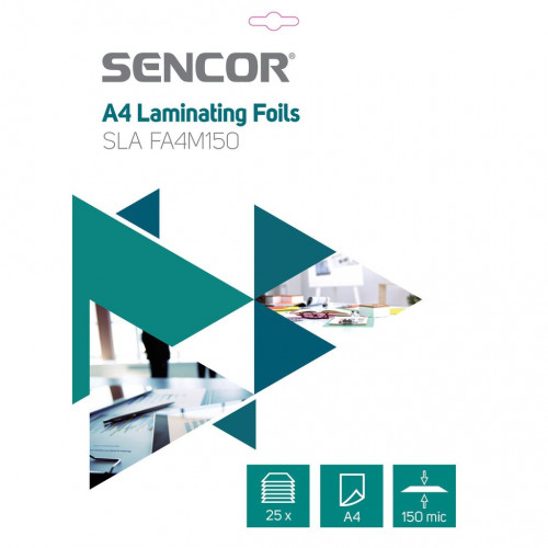 SENCOR SLA FA4M150 A4-es lamináló fólia 45009008 SENCOR SLA FA4M150 A4-es lamináló fólia 45009008