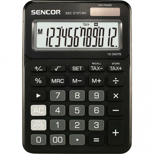 SENCOR SEC 372T/BK asztali számológép 45009800 SENCOR SEC 372T/BK asztali számológép 45009800