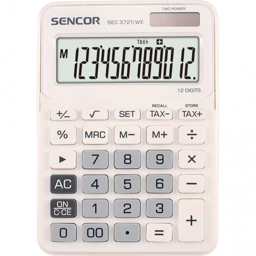 SENCOR SEC 372T/WE asztali számológép 45009803 SENCOR SEC 372T/WE asztali számológép 45009803