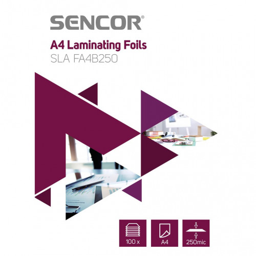 SENCOR SLA FA4B250 A4-es lamináló fólia 45011743 SENCOR SLA FA4B250 A4-es lamináló fólia 45011743