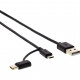 SENCOR SCO 522-015 BK USB A / M-Micro B / C kábel 45013053