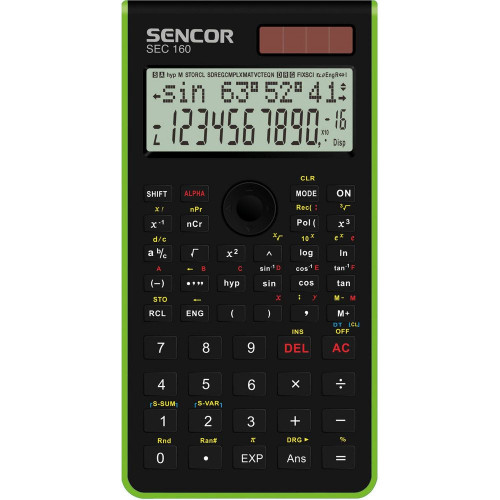 SENCOR SEC 160 GN tudományos számológép 45009521 SENCOR SEC 160 GN tudományos számológép 45009521