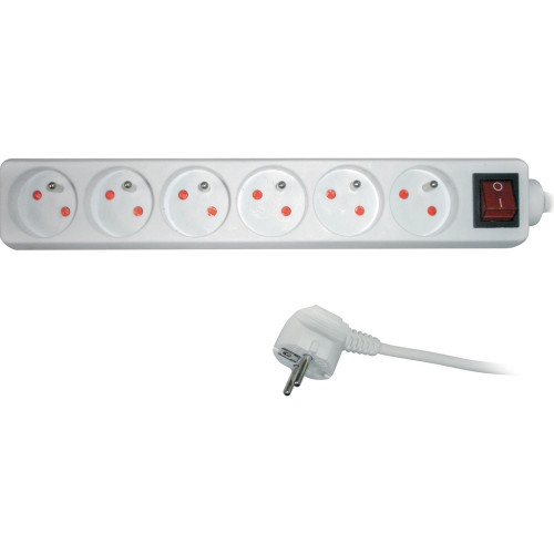 SENCOR SPC 33 hosszabbító 3m / 6 3 × 1,0 mm elosztó kapcsolóval 35030733 SENCOR SPC 33 hosszabbító 3m / 6 3 × 1,0 mm elosztó kapcsolóval 35030733