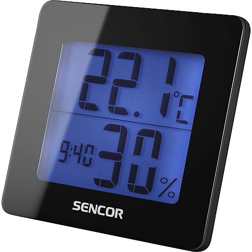 SENCOR SWS 15 B hőmérő páratartalom-mérő órával 35043837