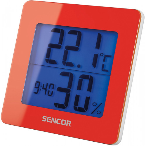 SENCOR SWS 15 RD hőmérő páratartalom-mérő órával 35043835